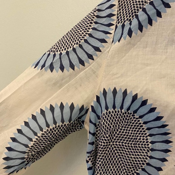 Tory Burch Tunic Dress Floral Boho Sheer Size 2 - Picture 4 of 8